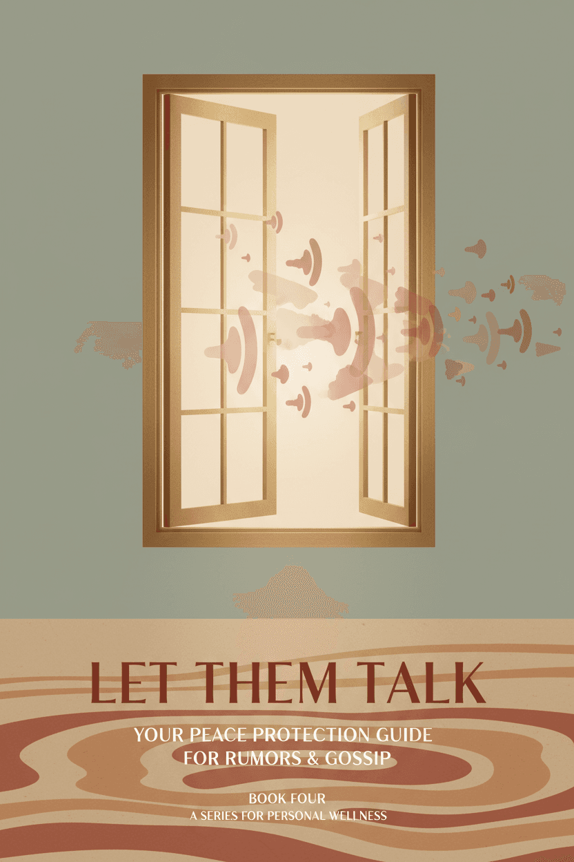 Let Them Talk digital guide cover — warm earth tones with calm, unbothered energy