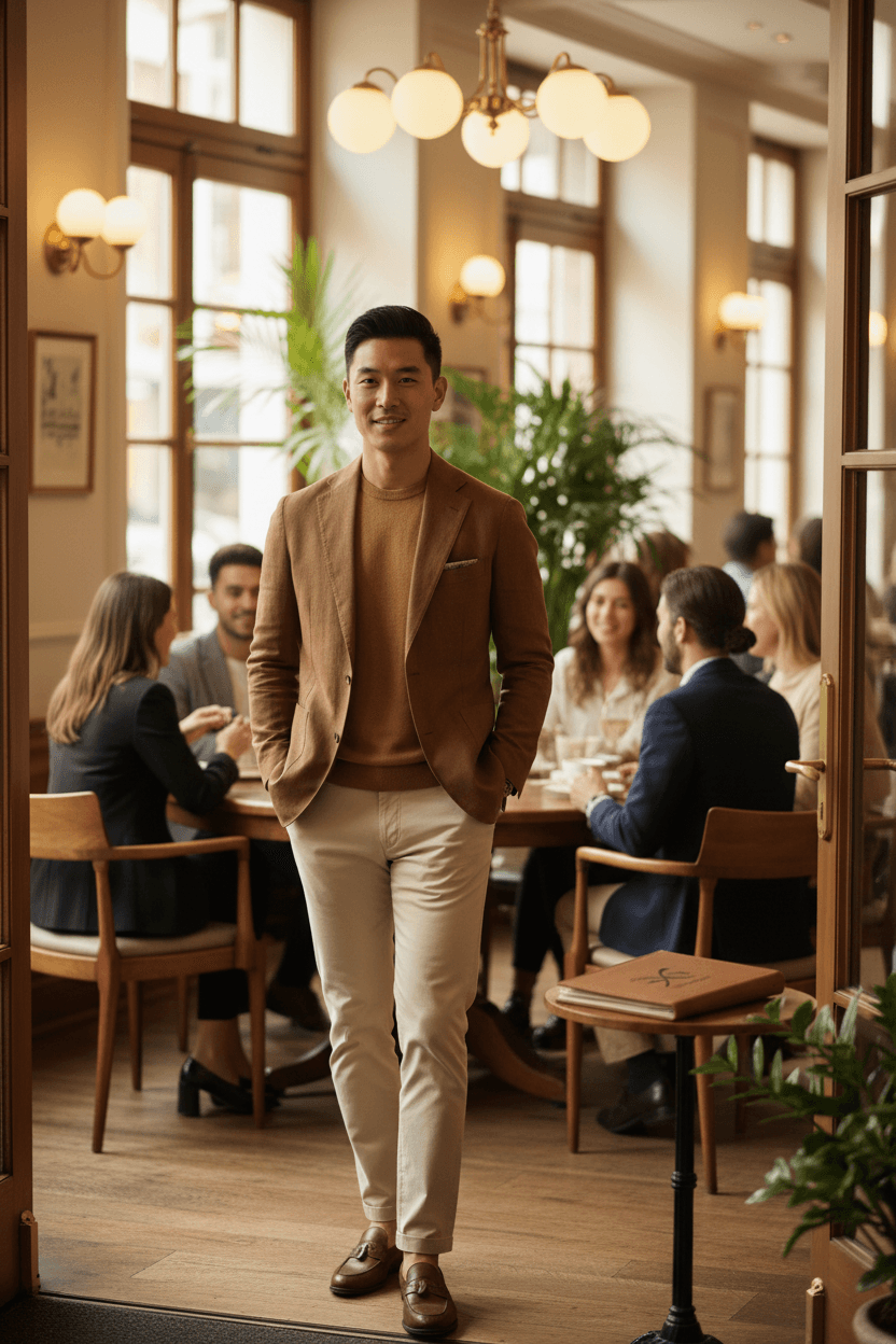 The Court Her Playbook - Asian man at café setting