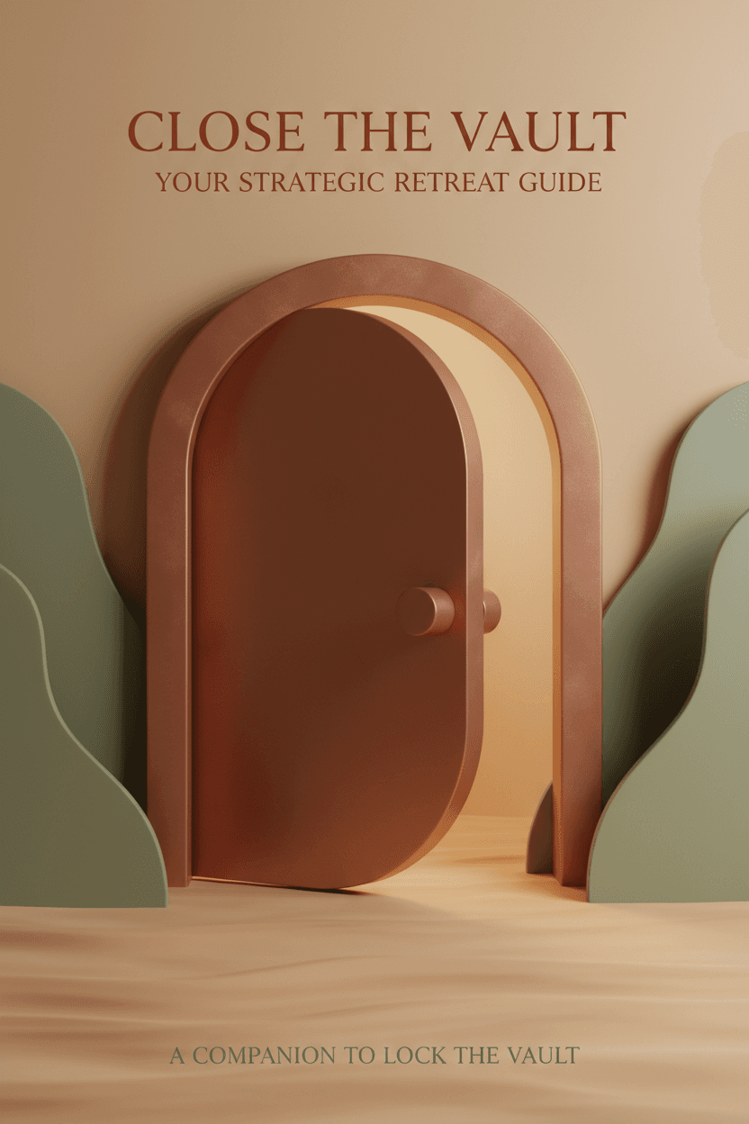 Close the Vault digital guide cover — warm earth tones with soft introspective mood