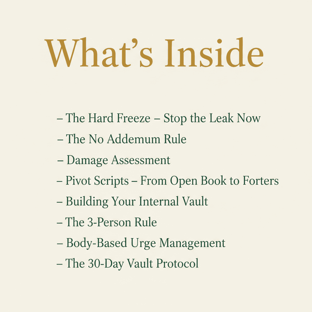 Close the Vault — What's Inside