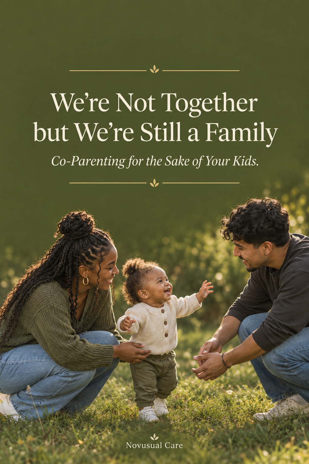 Workbook cover — We're Not Together but We're Still a Family: Co-Parenting for the Sake of Your Kids by Novusual Care