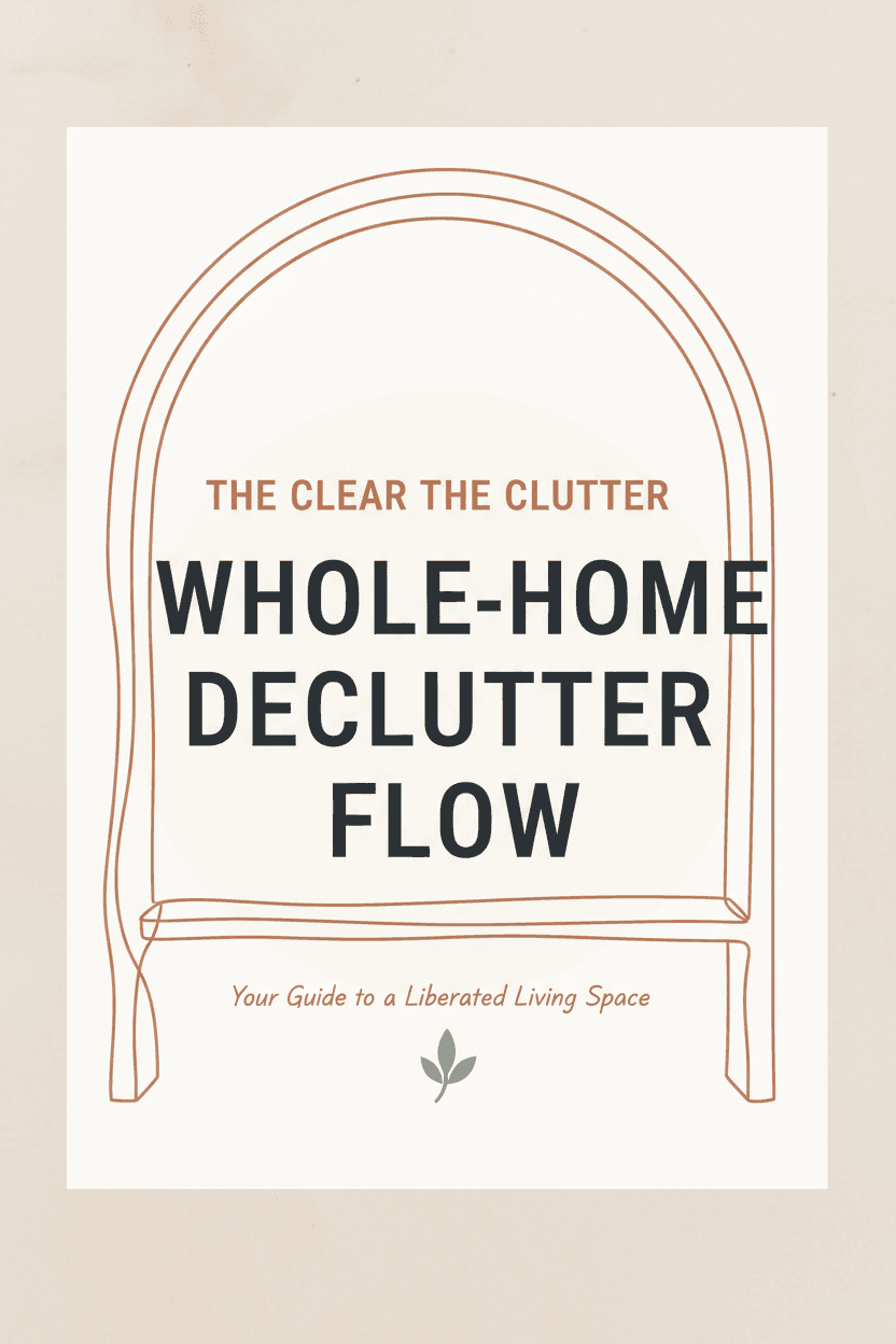 The Clear the Clutter Whole-Home Declutter Flow cover art