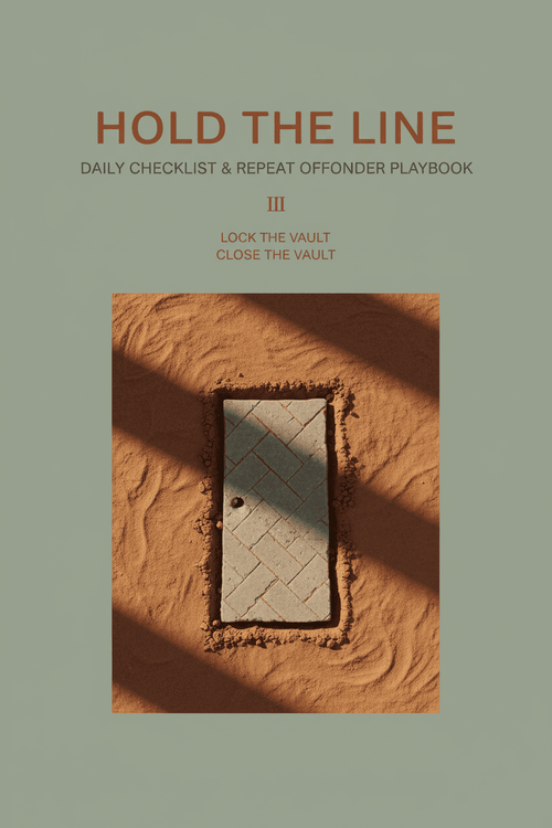 Hold the Line digital guide cover — warm earth tones with grounded, steady energy
