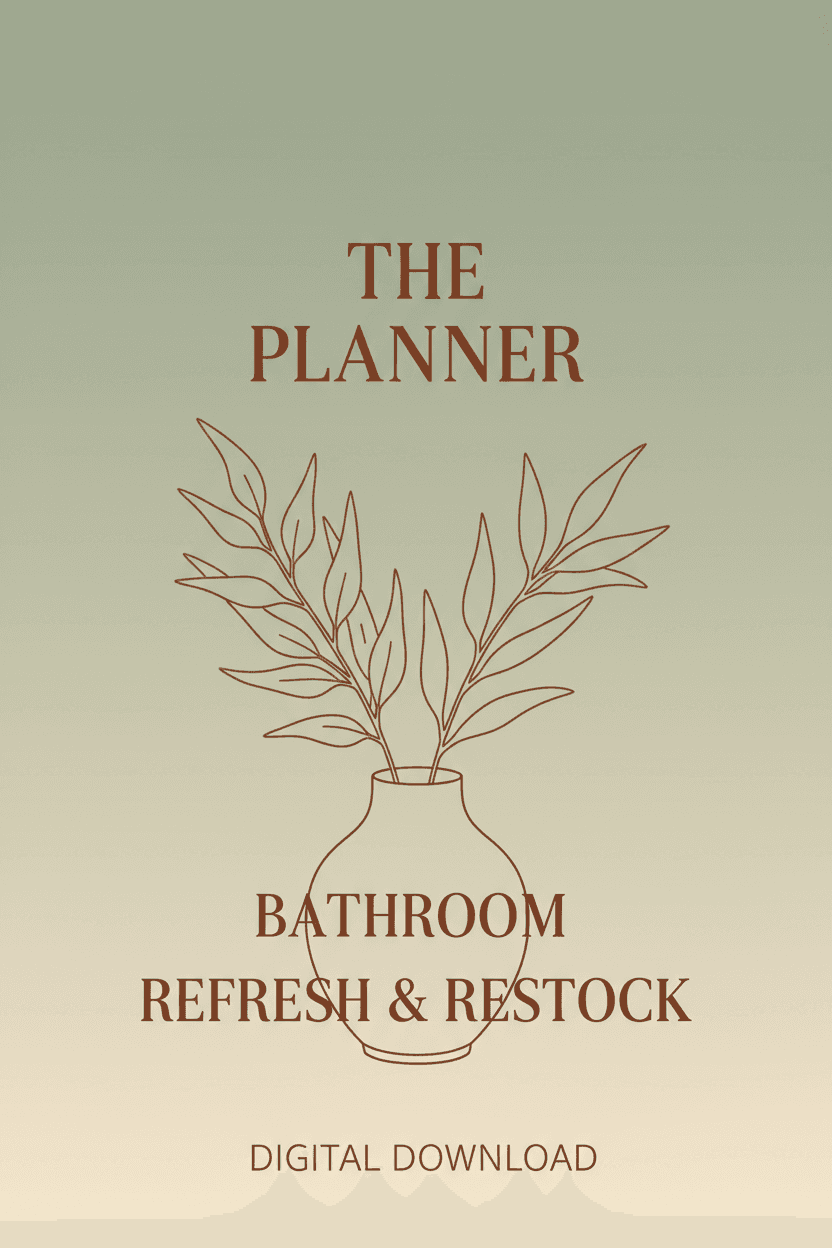 The Bathroom Refresh & Restock Planner cover art
