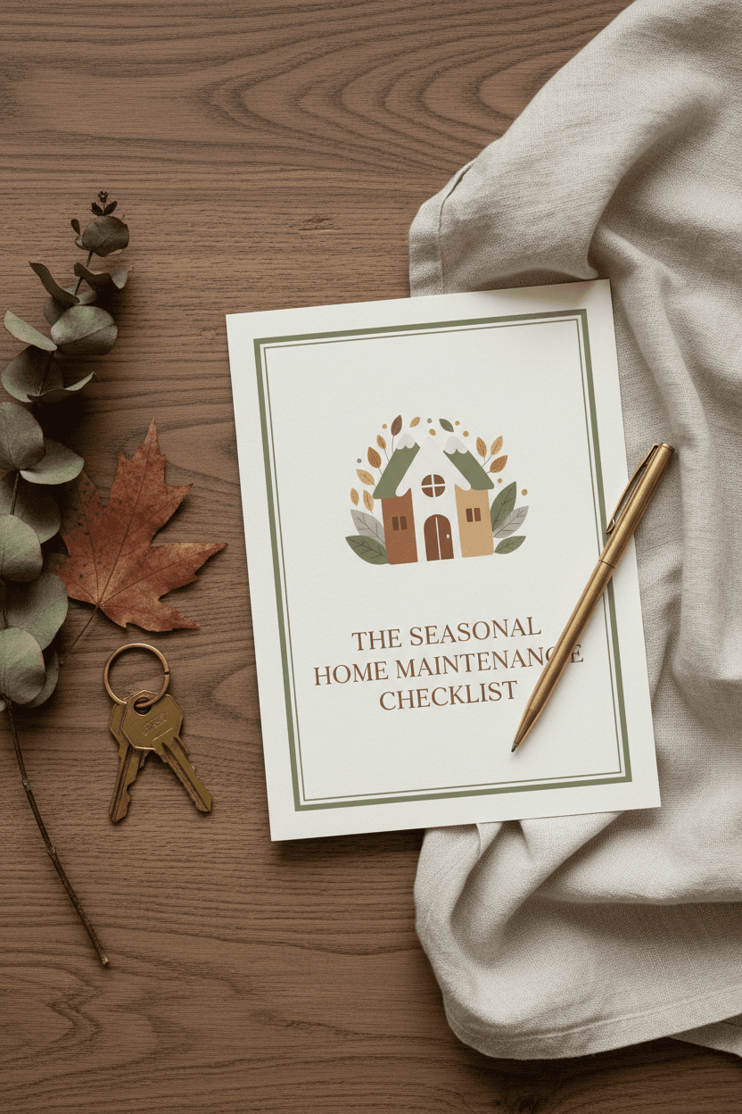 The Seasonal Home Maintenance Checklist cover art