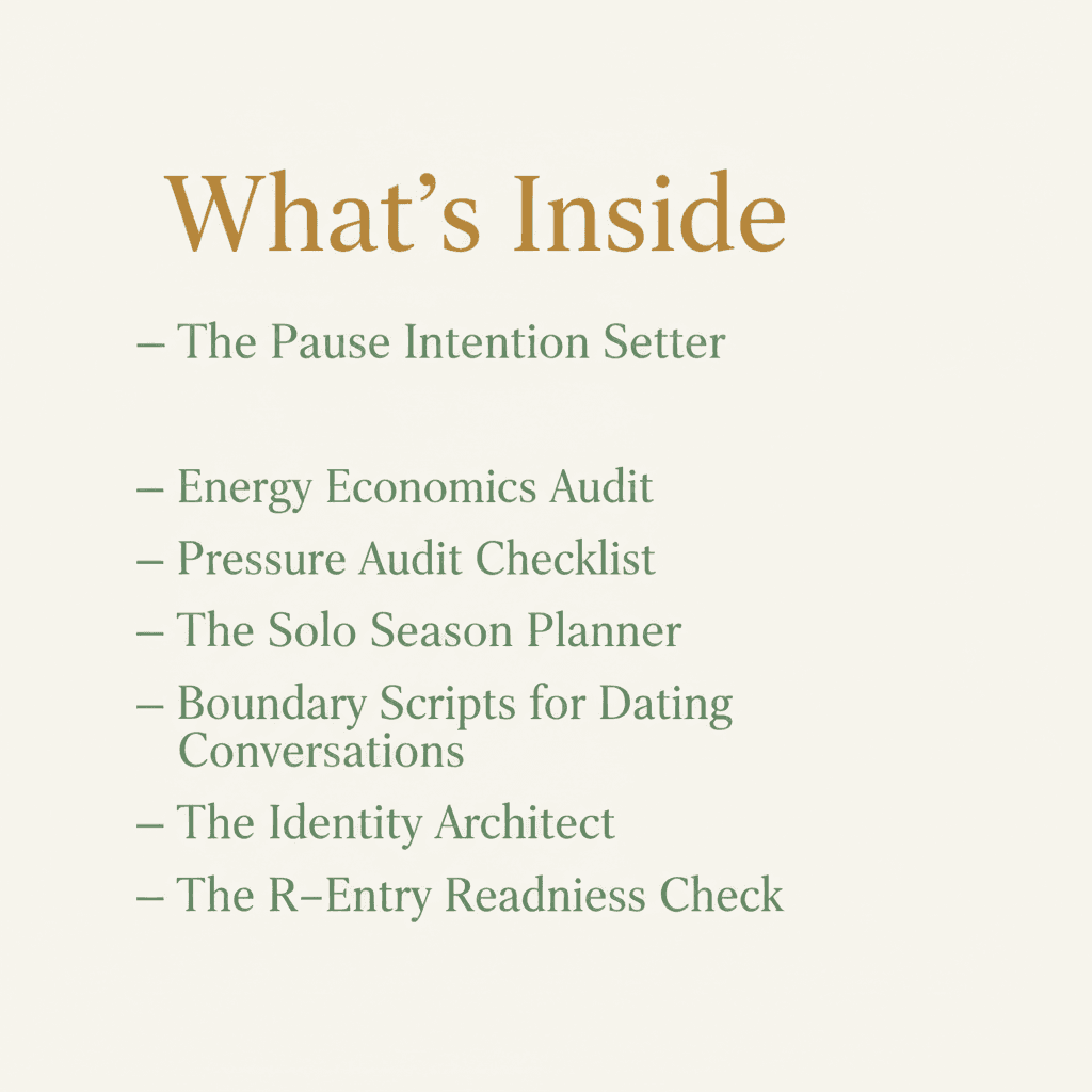 The Chosen Pause — What's Inside