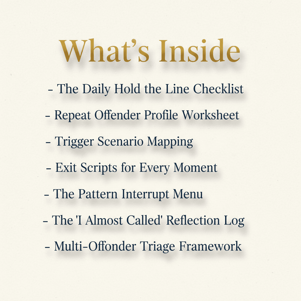 Hold the Line — What's Inside